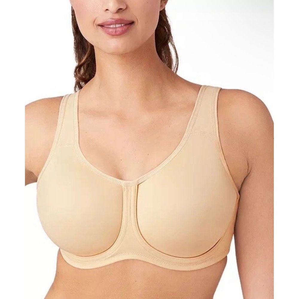 Wacoal Simone Bra 42DD High Impact Underwire Convertible Sports Nude 855170